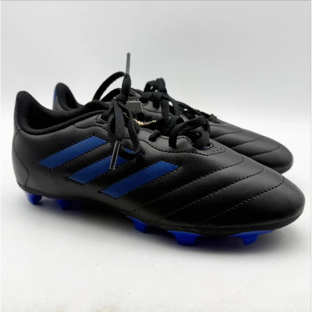 Adidas Youth Goletto VIII Firm Ground Soccer Cleats Size 3.5 Black Blue NWOB - Picture 3 of 12